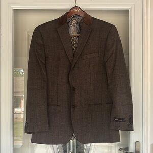 Van Heusen Brown Sport Coat Classic Wool-Blend